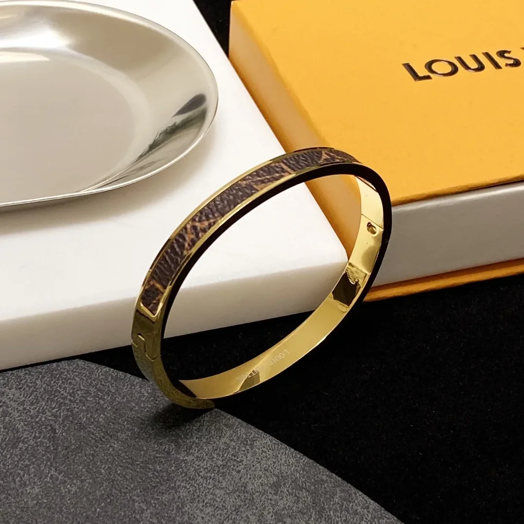 Louis Vuitton Letter Bracelet Gold