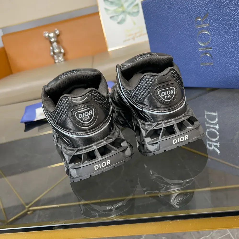 Dior B35 NXXT Sneaker Black Technical Fabric and Black Technical Mesh for Men