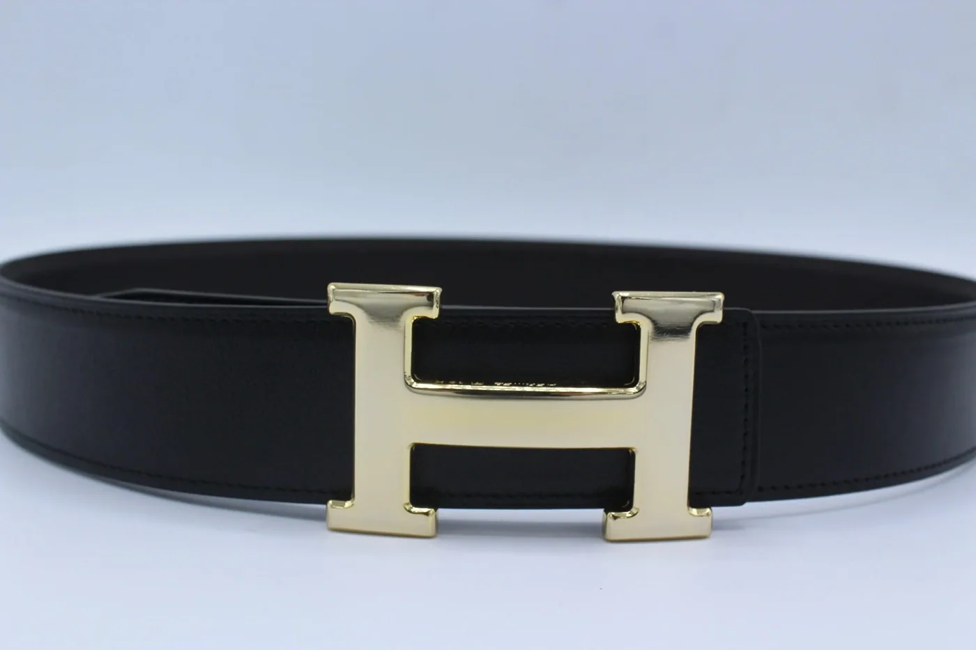 H Buckle Belt Reversible Dark Brown&Black