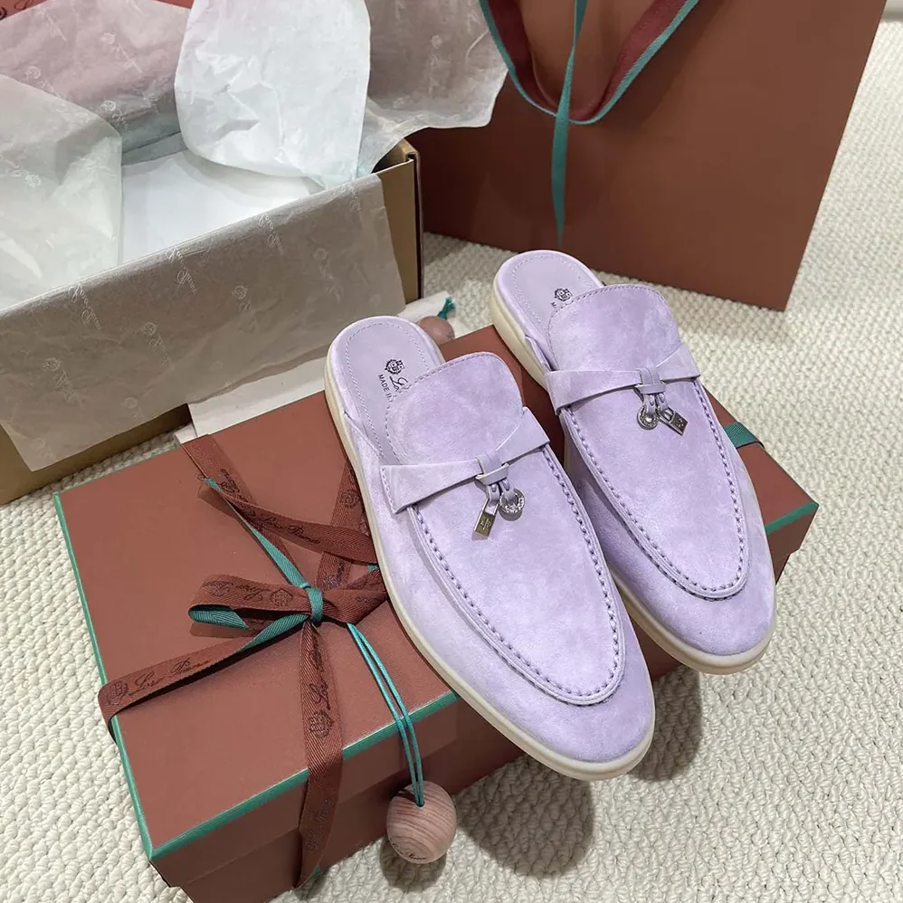 Loro Piana Babouche Charms Walk Loafers for Unisex in Purple Loro Piana Babouche Charms Walk Loafers for Unisex in Purple