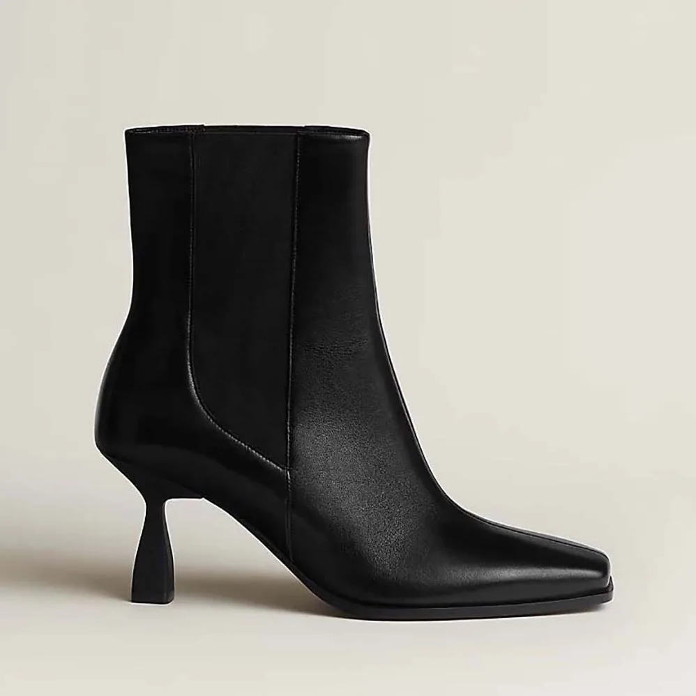 Hermes Gill 75 Ankle Boot for Women in Black