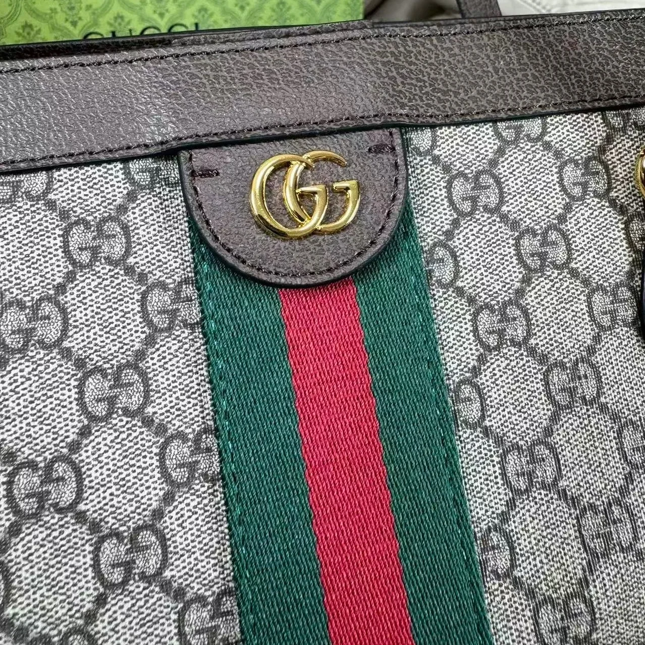Gucci Ophidia Large Tote Bag in Beige Gold Hardware Gucci Ophidia Large Tote Bag in Beige Gold Hardware
