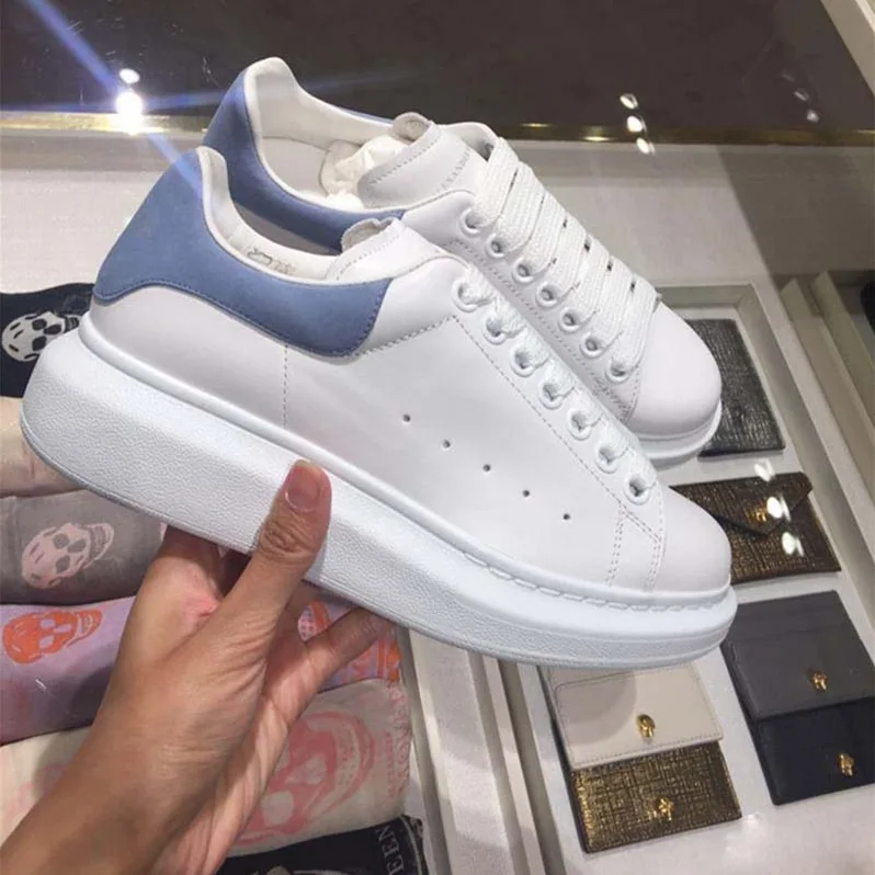 Alexander McQueen Oversized Sneaker Shoes for Women in Blue Alexander McQueen Oversized Sneaker Shoes for Women in Blue