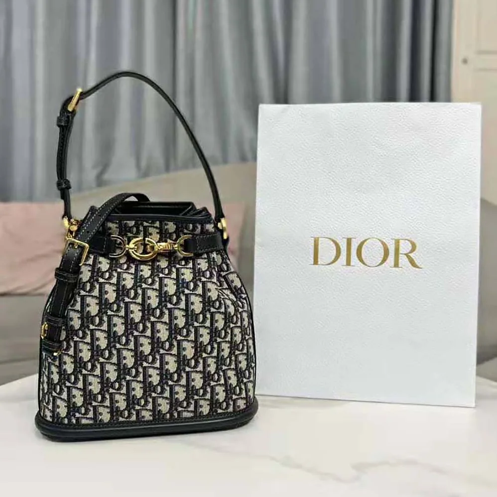 Dior Medium C'est Dior Bag Blue Dior Oblique Jacquard for Women