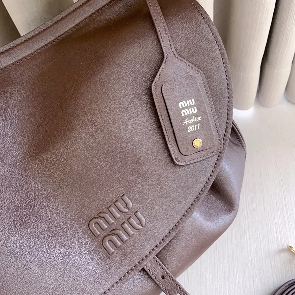 Miu Miu Rendez for Women in Vous Leather Bag Briarwood Miu Miu Rendez for Women in Vous Leather Bag Briarwood