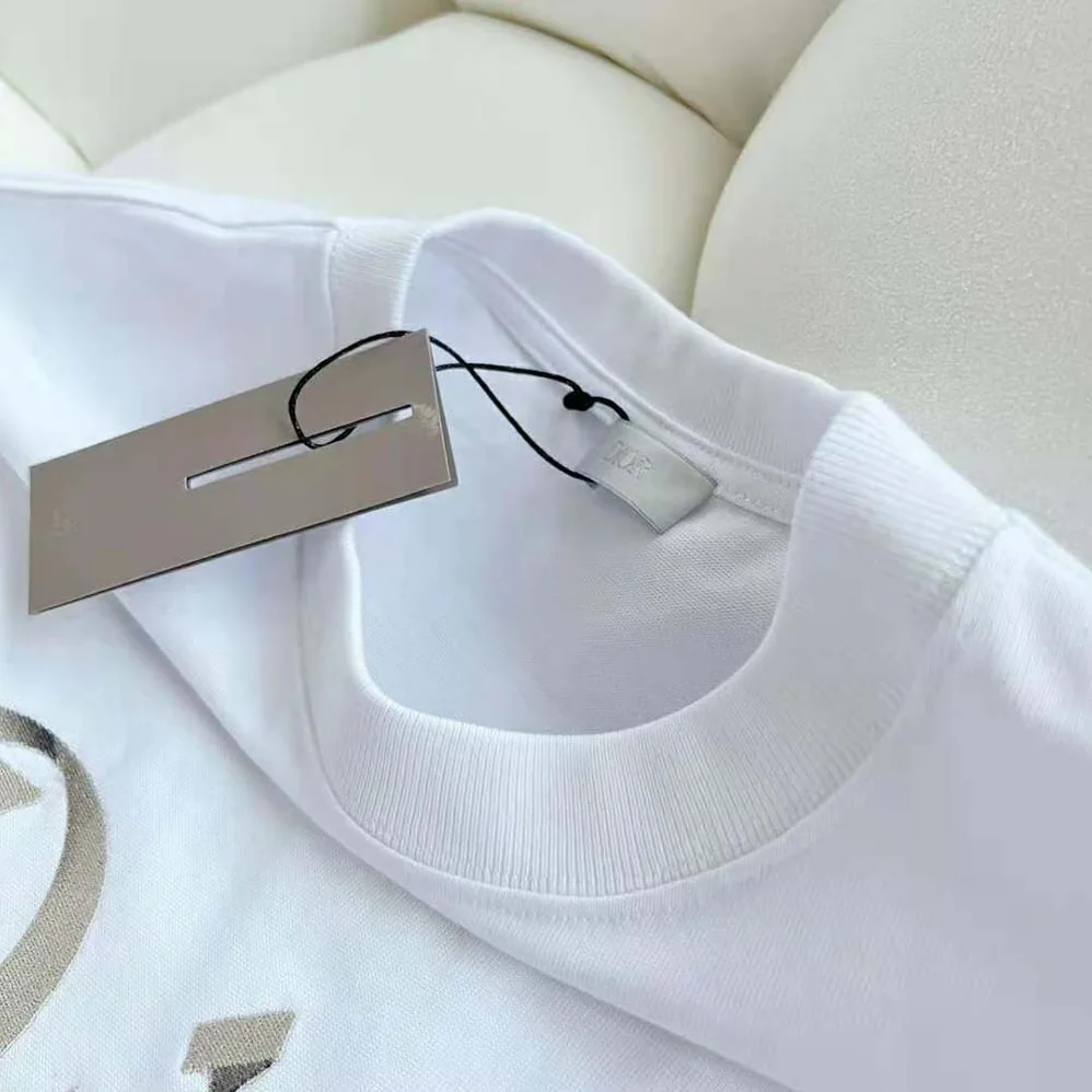 Dior Relaxed-Fit T-shirt White Organic Cotton Compact Jersey for Men