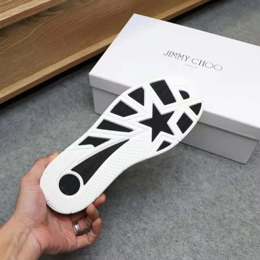 Jimmy Choo Hawaii Hi Top/M White Calf Leather High Top Trainers for Men Jimmy Choo Hawaii Hi Top/M White Calf Leather High Top Trainers for Men
