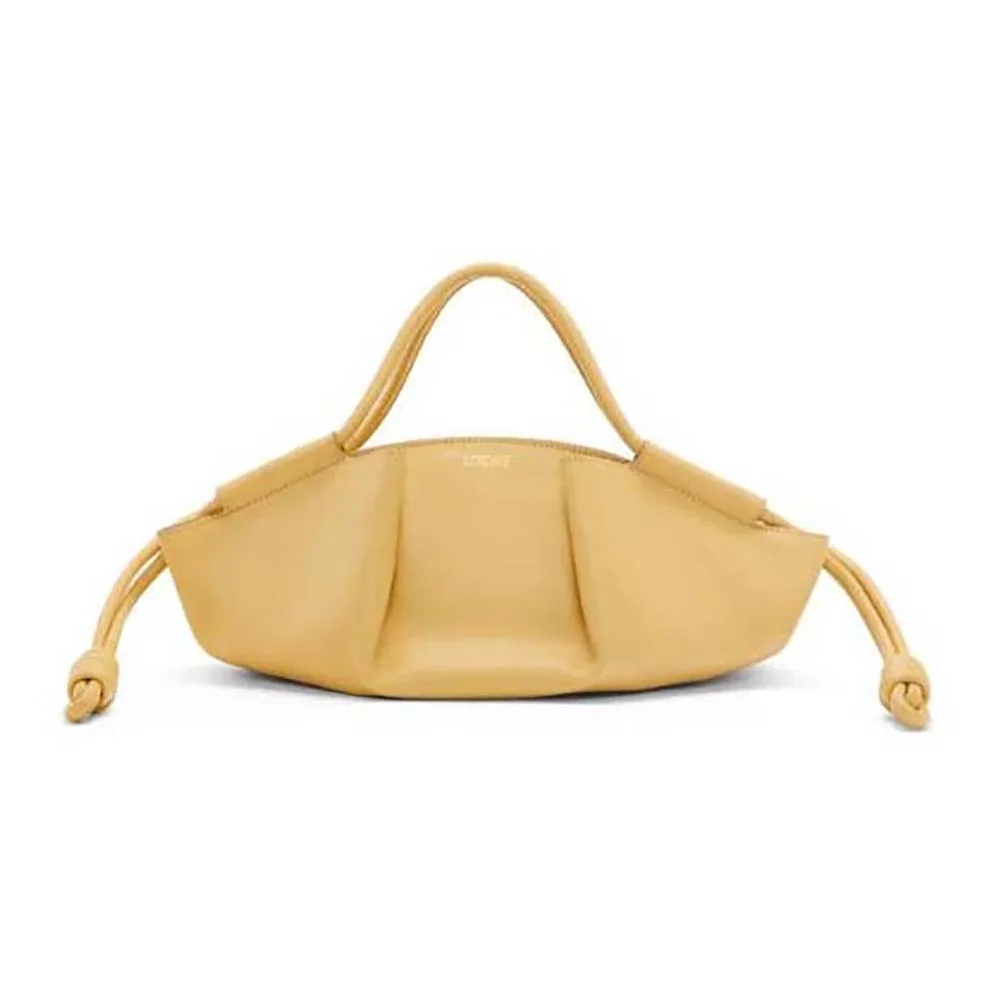 Loewe Small Paseo Bag in Shiny Nappa Calfskin for Women in Gold