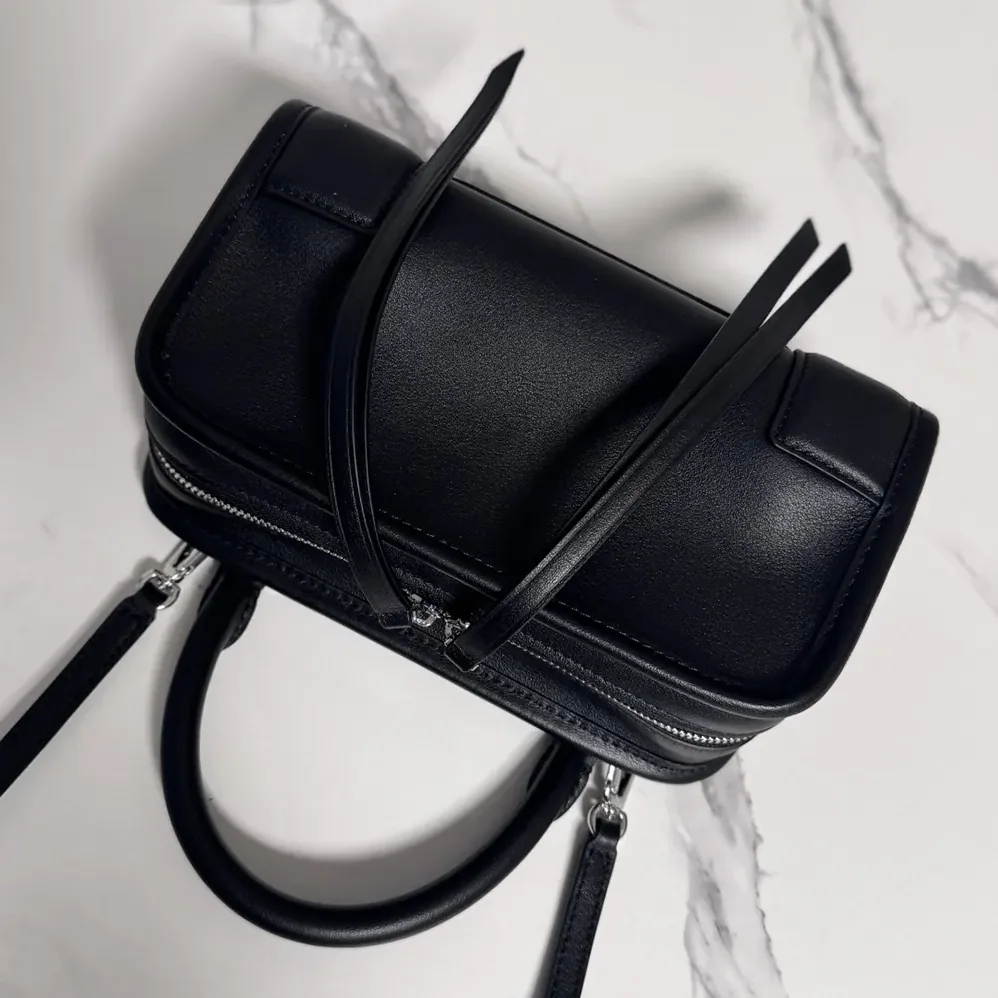 Loewe Mini Amazona 180 Bag in Soft Calfskin for Women in Black