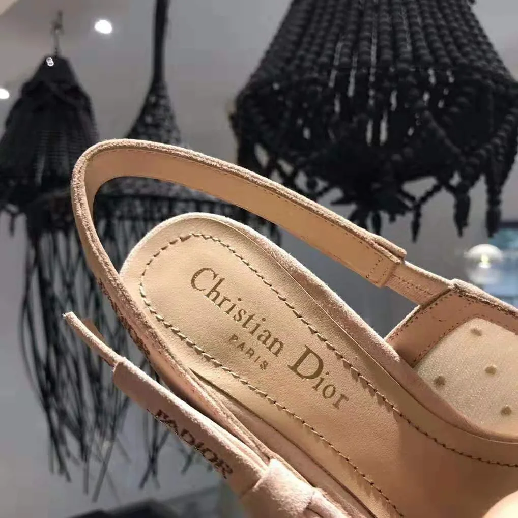 Dior J'adior Plumetis Slingback Pump Strass 10cm Heel for Women in Sandy Dior J'adior Plumetis Slingback Pump Strass 10cm Heel for Women in Sandy