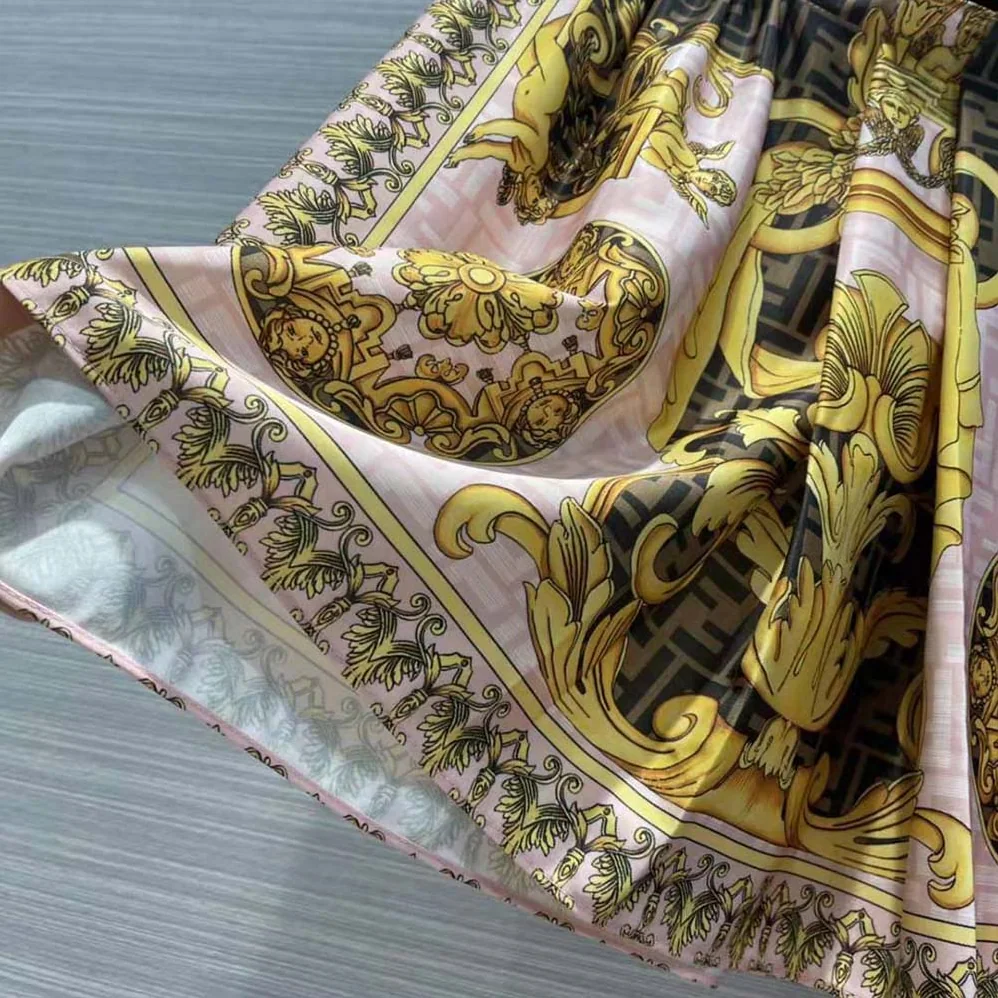 Fendi Fendace Multicolor Silk Skirt for Women