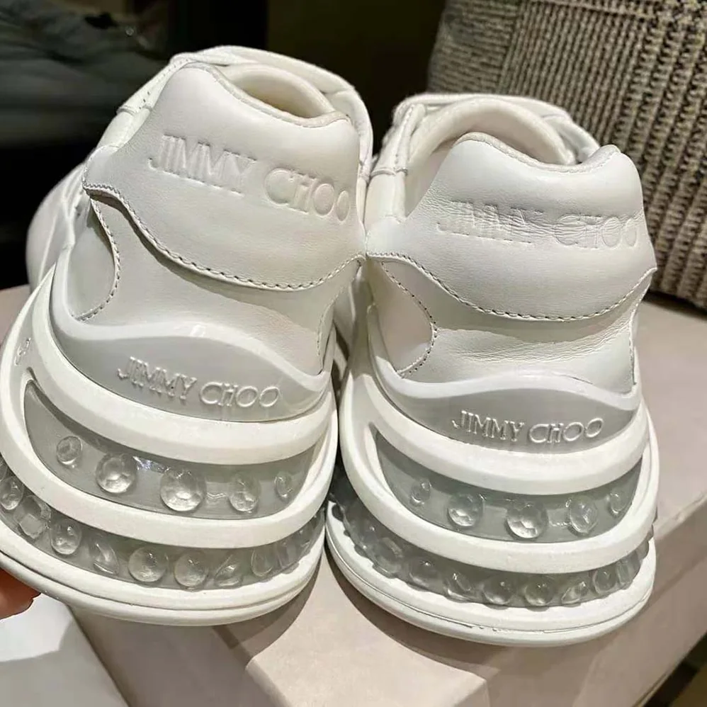 Jimmy Choo Memphis Lace UP/M White Neoprene and Leather Low for Women in Top Trainers Jimmy Choo Memphis Lace UP/M White Neoprene and Leather Low for Women in Top Trainers