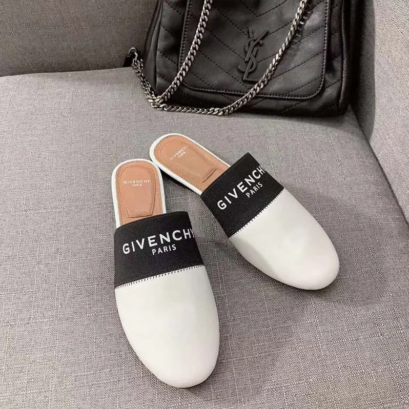 Givenchy Shoes Givenchy Paris Leather Mules for Women in White