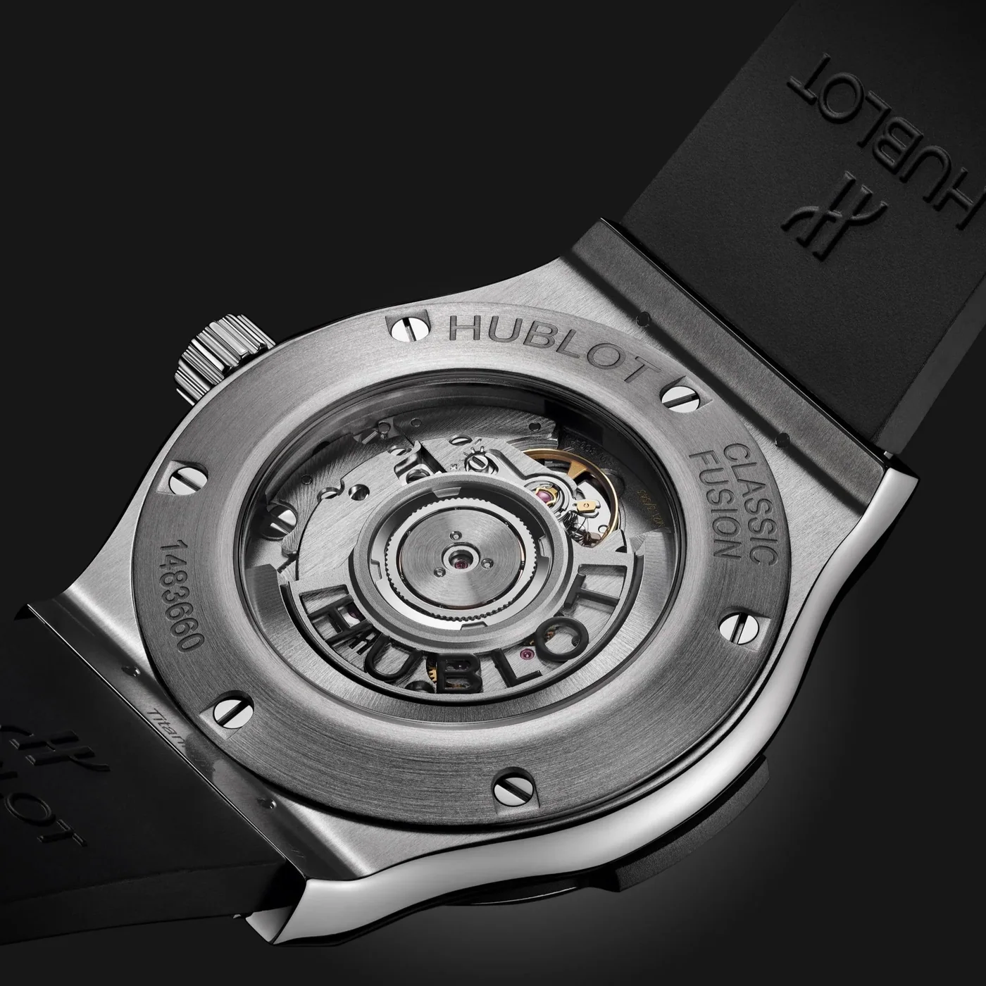 Hublot Classic Fusion Watch Black Strap Matte Black Dial Hublot Classic Fusion Watch Black Strap Matte Black Dial