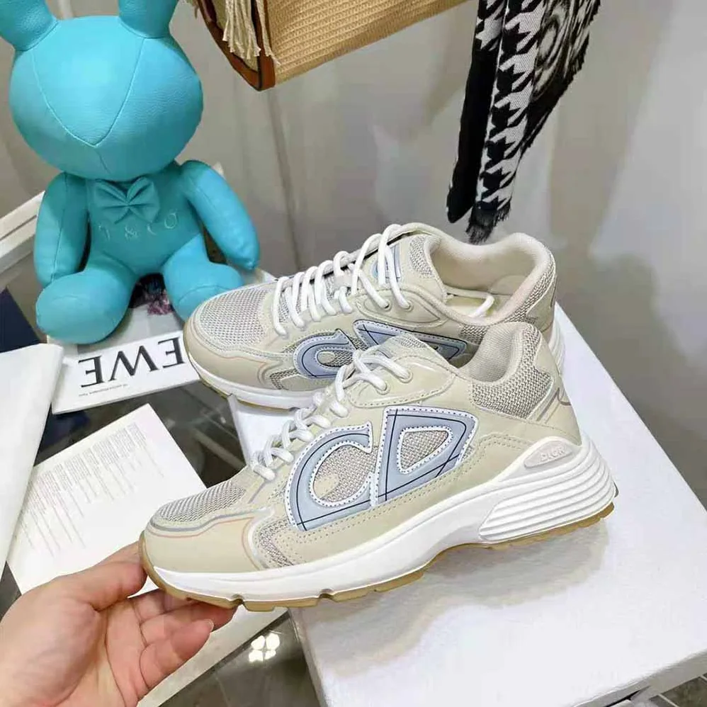 Dior B30 Sneaker Cream Mesh and Technical Fabric for Men Dior B30 Sneaker Cream Mesh and Technical Fabric for Men