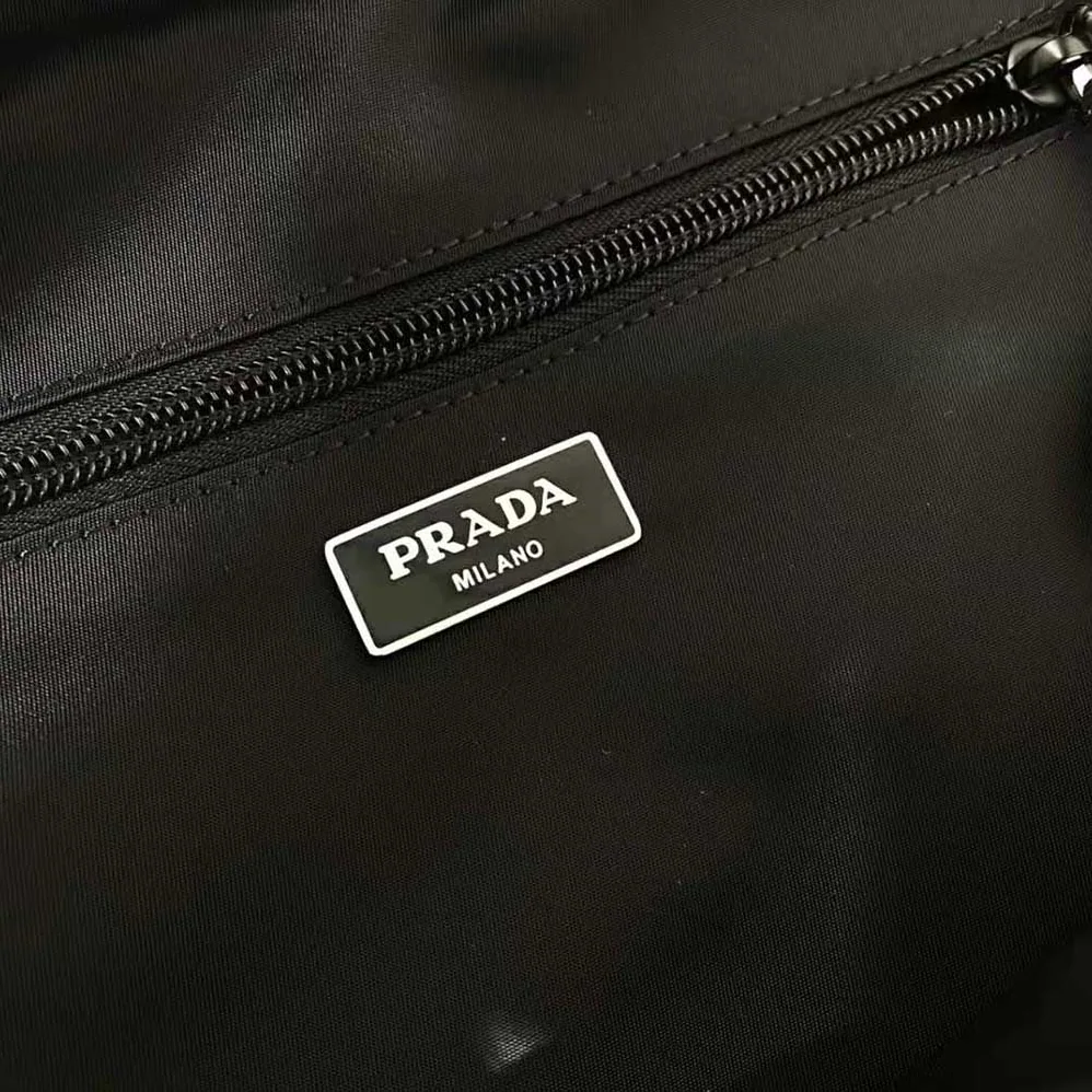 Prada Technical Fabric Backpack with a Functional and Versatile Design for Men in Black