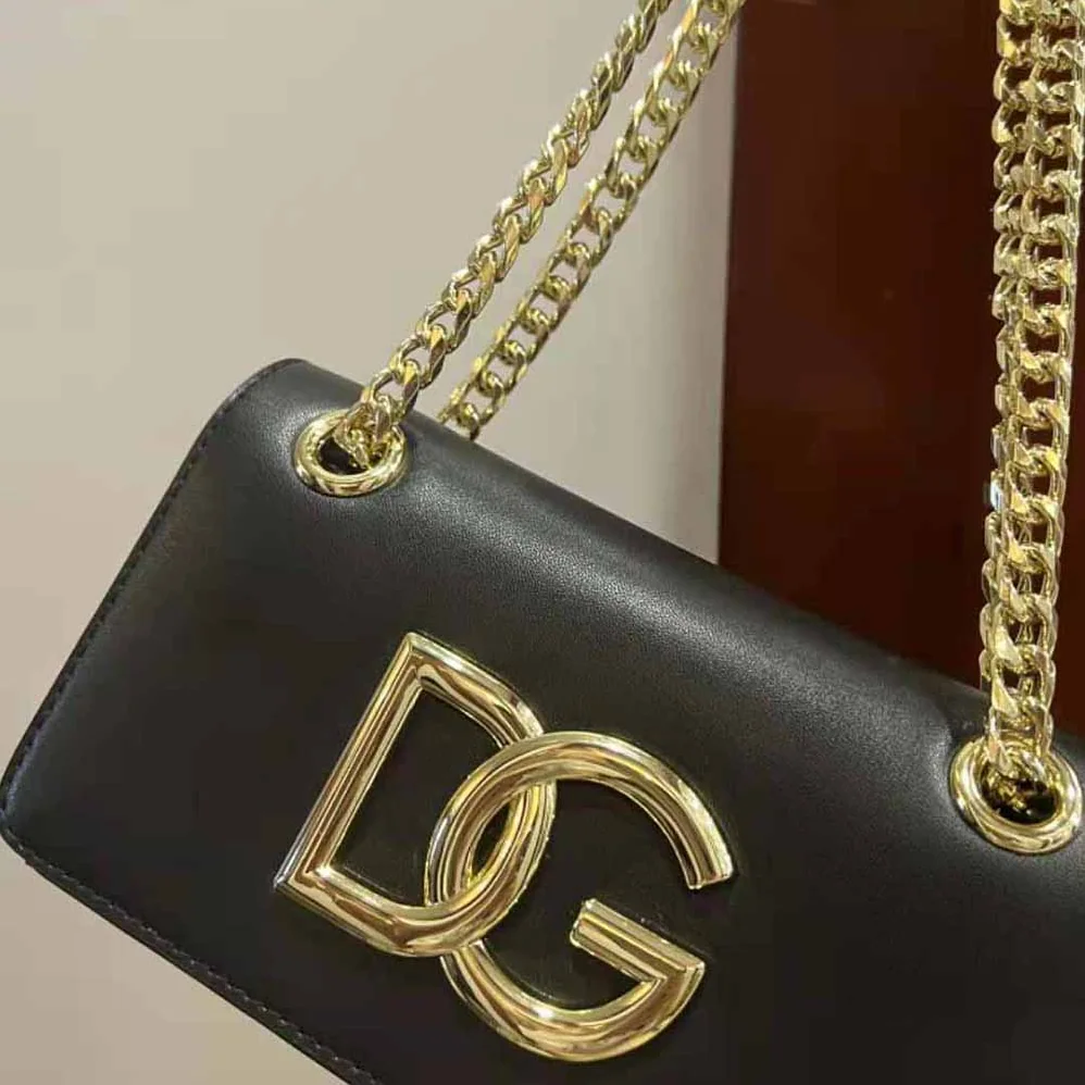 Dolce Gabbana D&G Polished Calfskin 3.5 Phone Bag for Women in Black