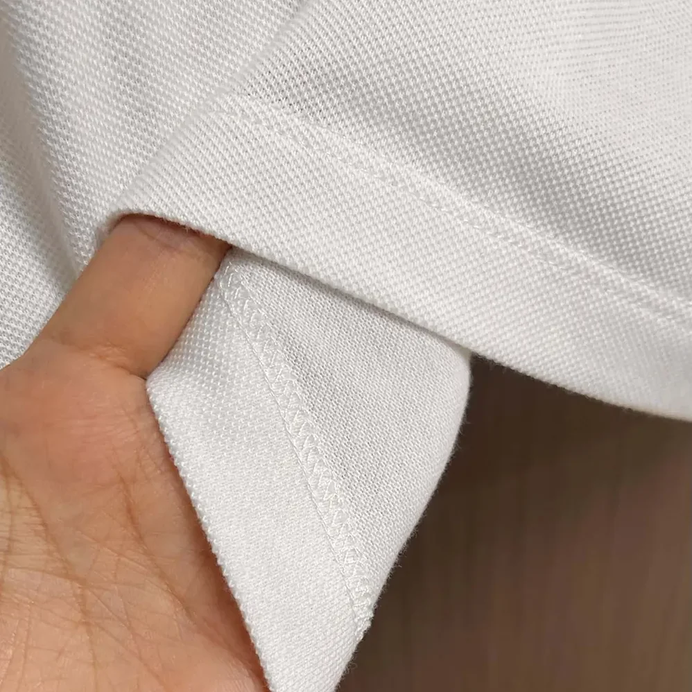 Celine Polo Shirt in Pique Cotton Jersey for Men in White