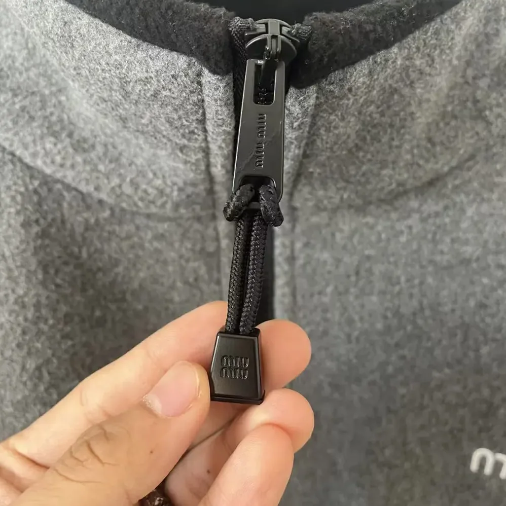 Miu Miu Fleece sweatshirt for Women in Grey