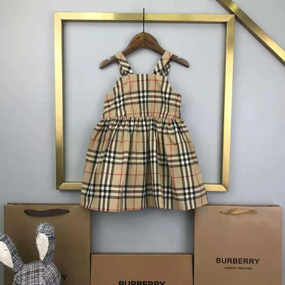 Burberry Girls' Vintage Check Stretch Cotton Top