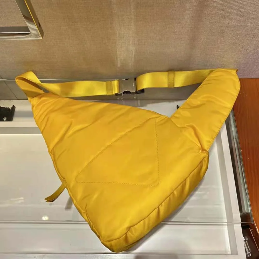 Prada Re-Nylon and Leather Backpack for Women in Yellow