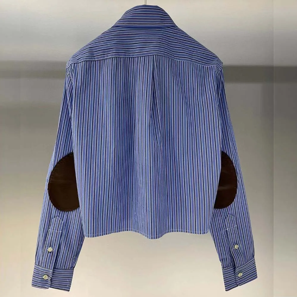 Miu Miu Poplin Shirt with Embroidered Logo for Women