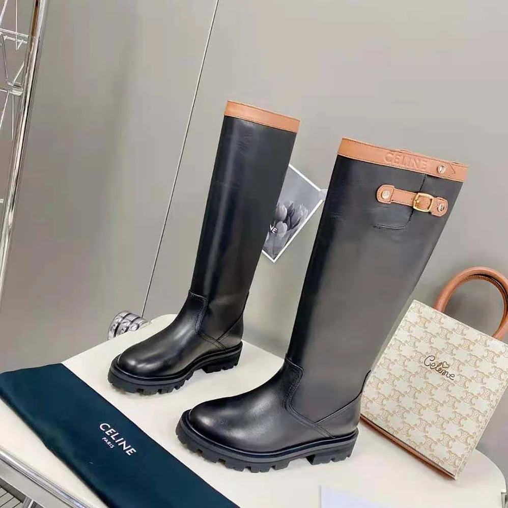 Celine Margaret High Boot in Calfskin for Women
