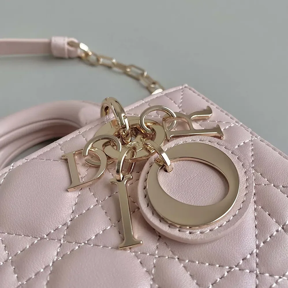 Dior Lady D-Joy Micro Bag Powder Pink Cannage Lambskin for Women