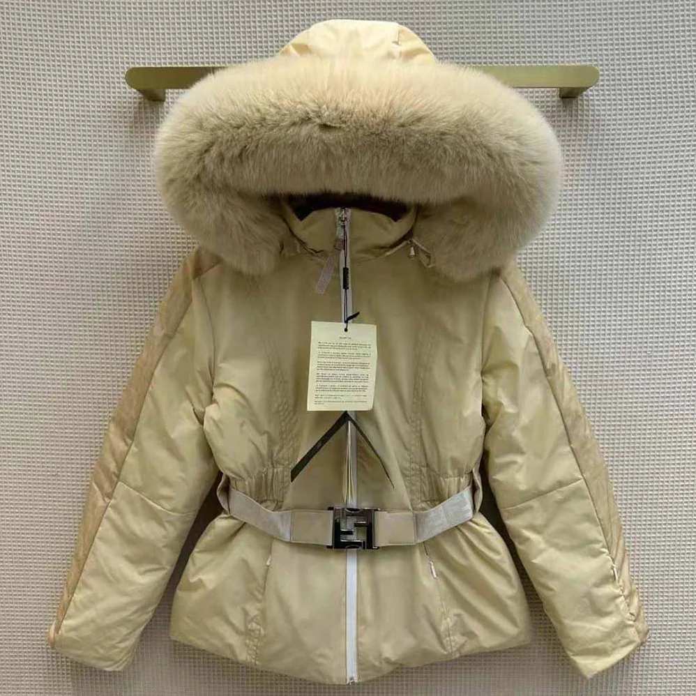 Fendi Ski Jacket in White Nylon for Women