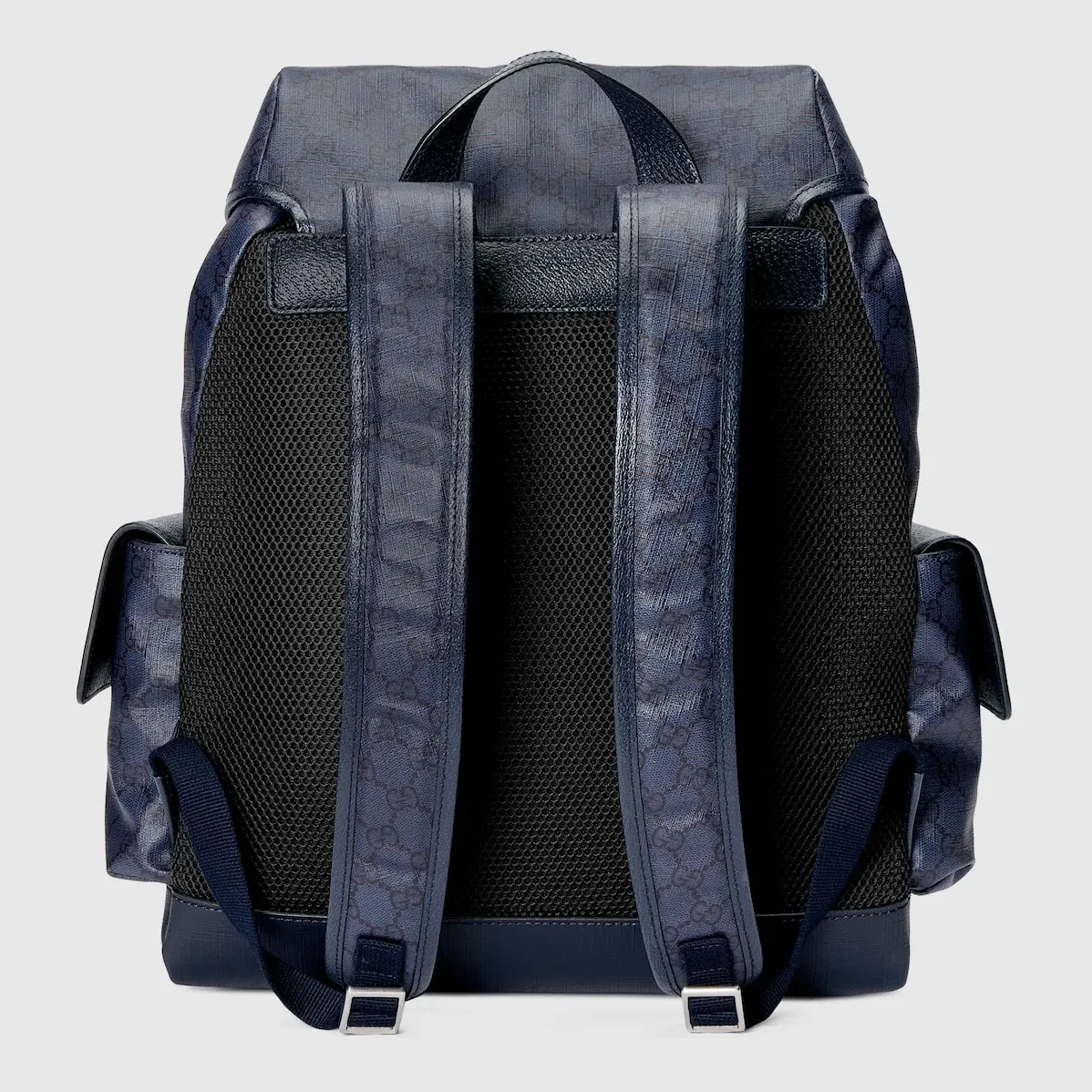 Gucci Ophidia Medium Backpack in Blue Palladium Hardware Gucci Ophidia Medium Backpack in Blue Palladium Hardware