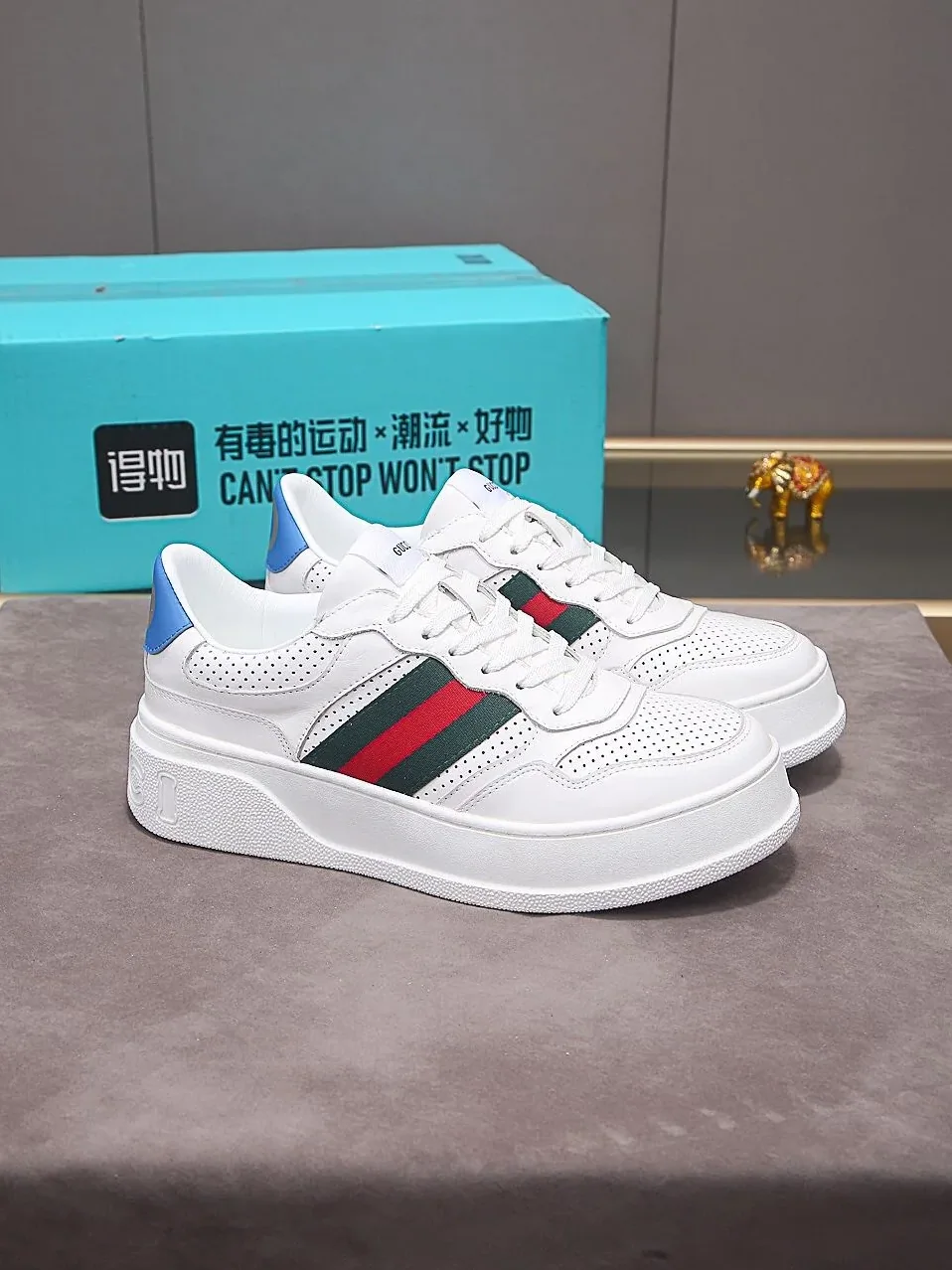 Gucci Sneaker With Web White for Men Gucci Sneaker With Web White for Men