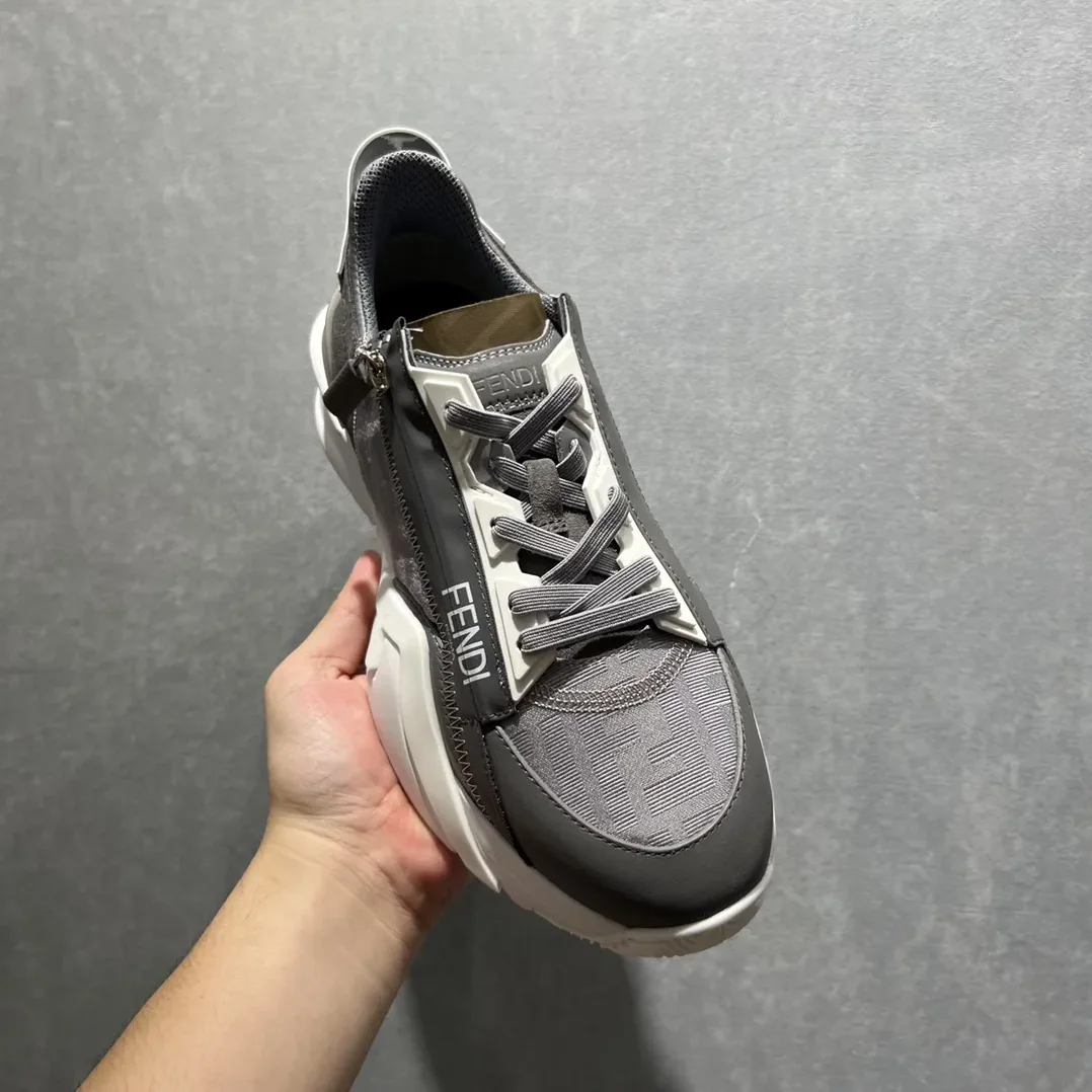 Fendi FD Flow Sneakers Grey 7E1392AD78F1FHF