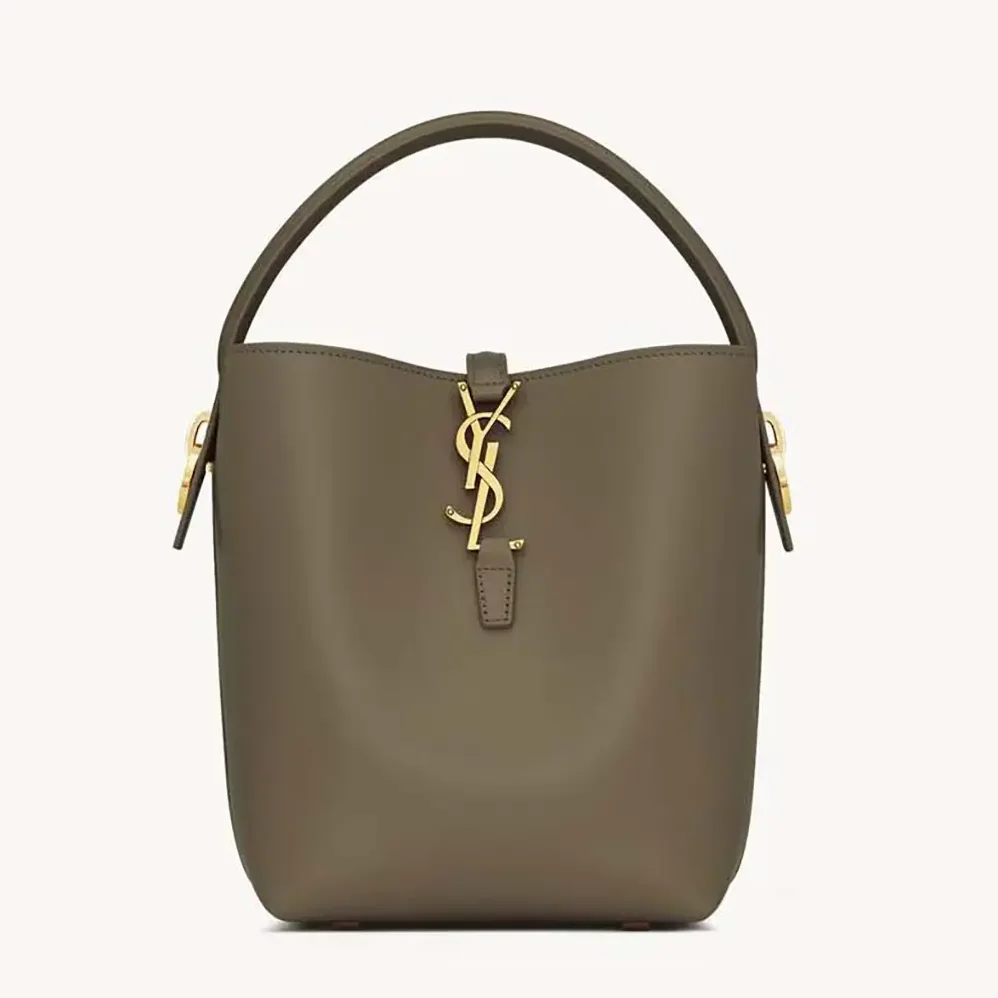 Saint Laurent YSL Le 37 Small in Shiny Leather for Women in Dark Green Saint Laurent YSL Le 37 Small in Shiny Leather for Women in Dark Green