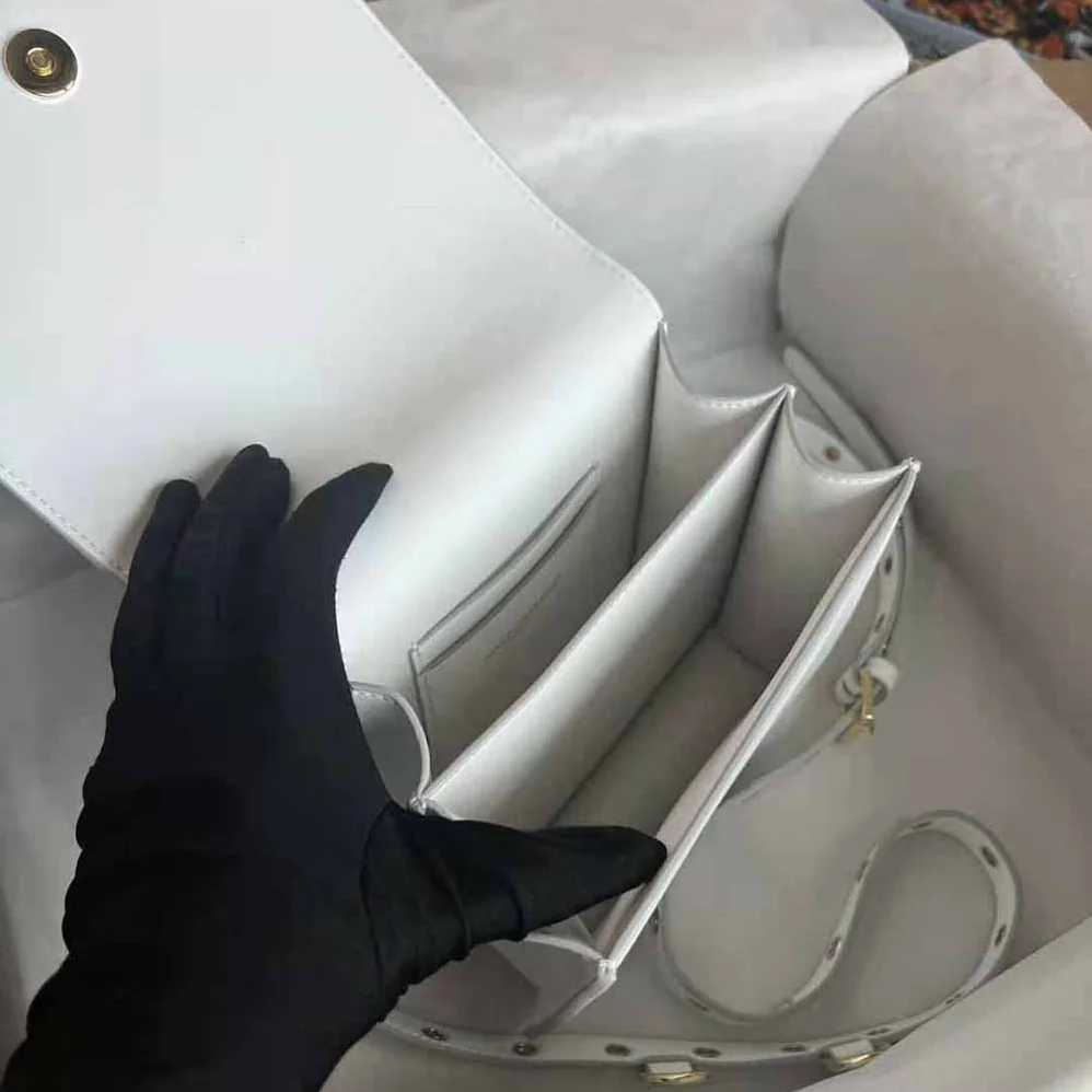 Dolce Gabbana D&G Calfskin Crossbody 3.5 Bag for Women in White