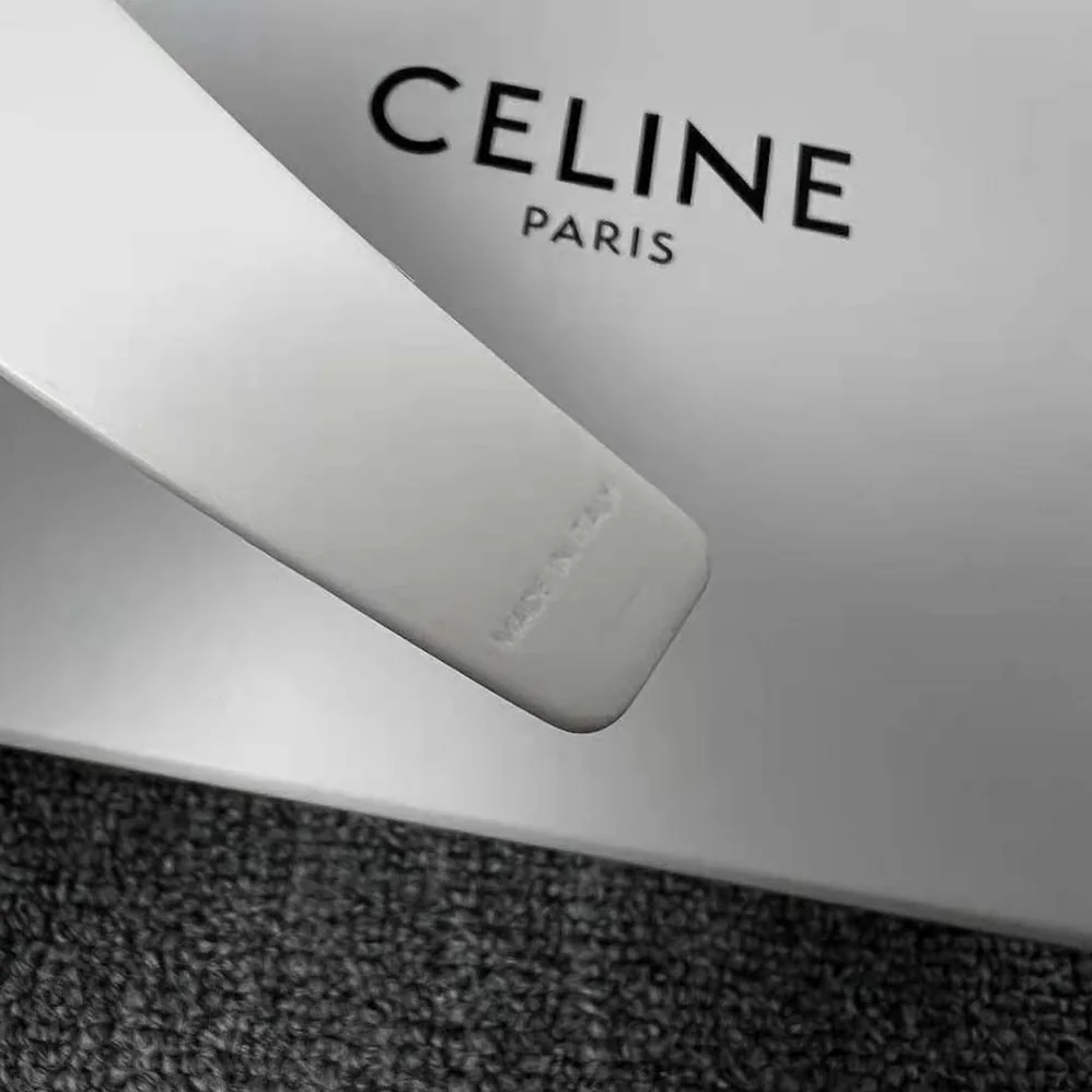 Celine Monochroms Celine Headband in Acetate for Women in White