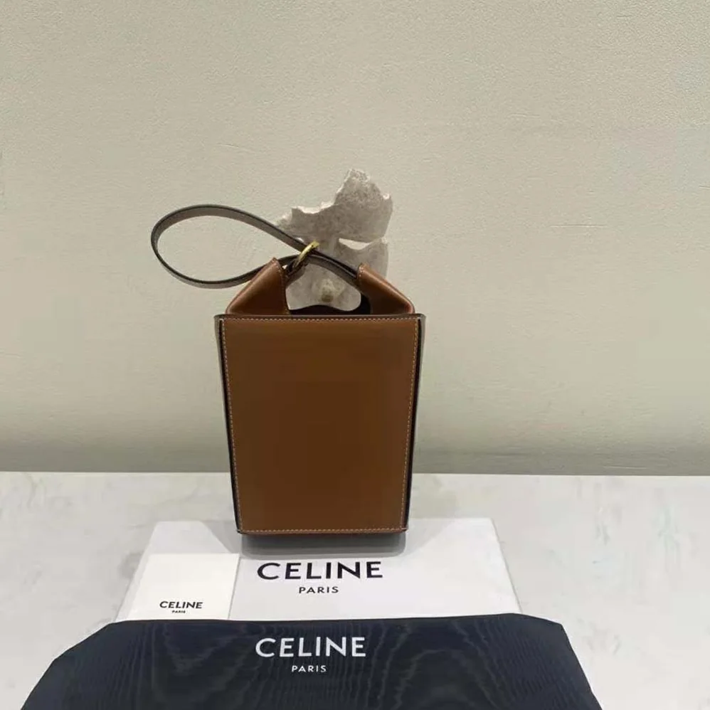 Celine Strap Box in Smooth Calfskin for Women in Tan