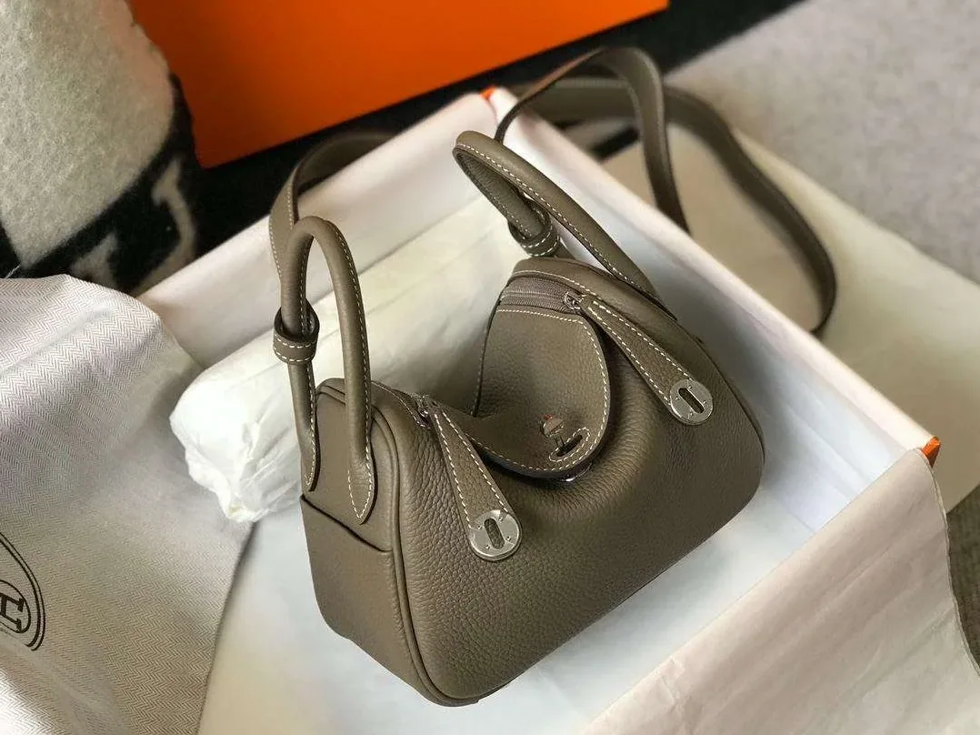 Hermes Lindy Mini Bag Brown Hermes Lindy Mini Bag Brown