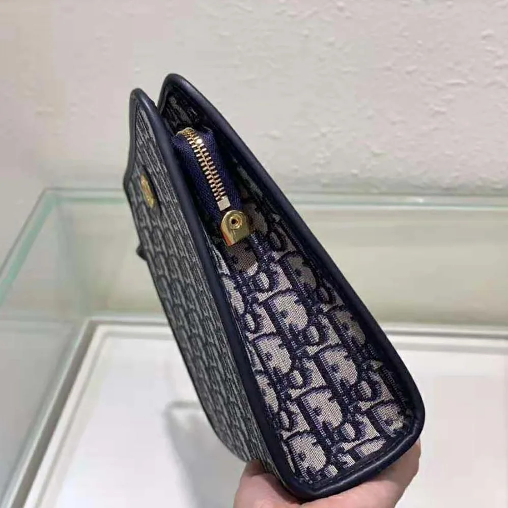 Dior 30 Montaigne Pouch Blue Dior Oblique Jacquard for Women Dior 30 Montaigne Pouch Blue Dior Oblique Jacquard for Women