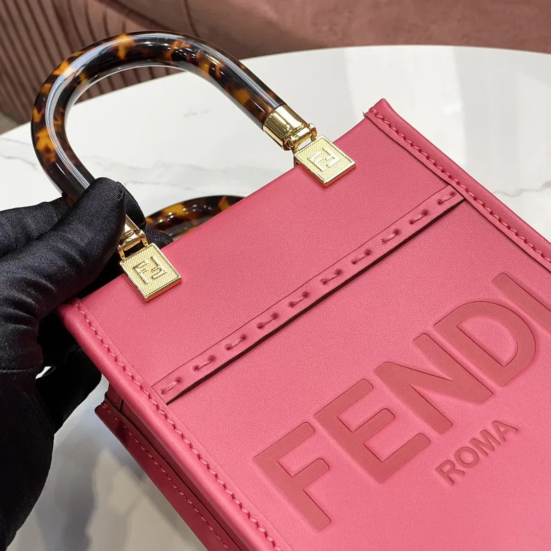 Fendi FD Sunshine Mini Shopper Bag Pink / 8BS051ABVLF1HB7 Fendi FD Sunshine Mini Shopper Bag Pink / 8BS051ABVLF1HB7