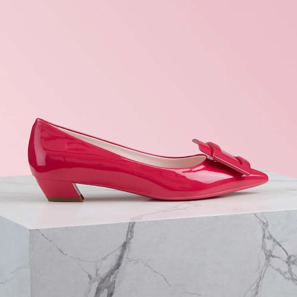 Roger Vivier Gommettine Ballerinas for Women in Rose