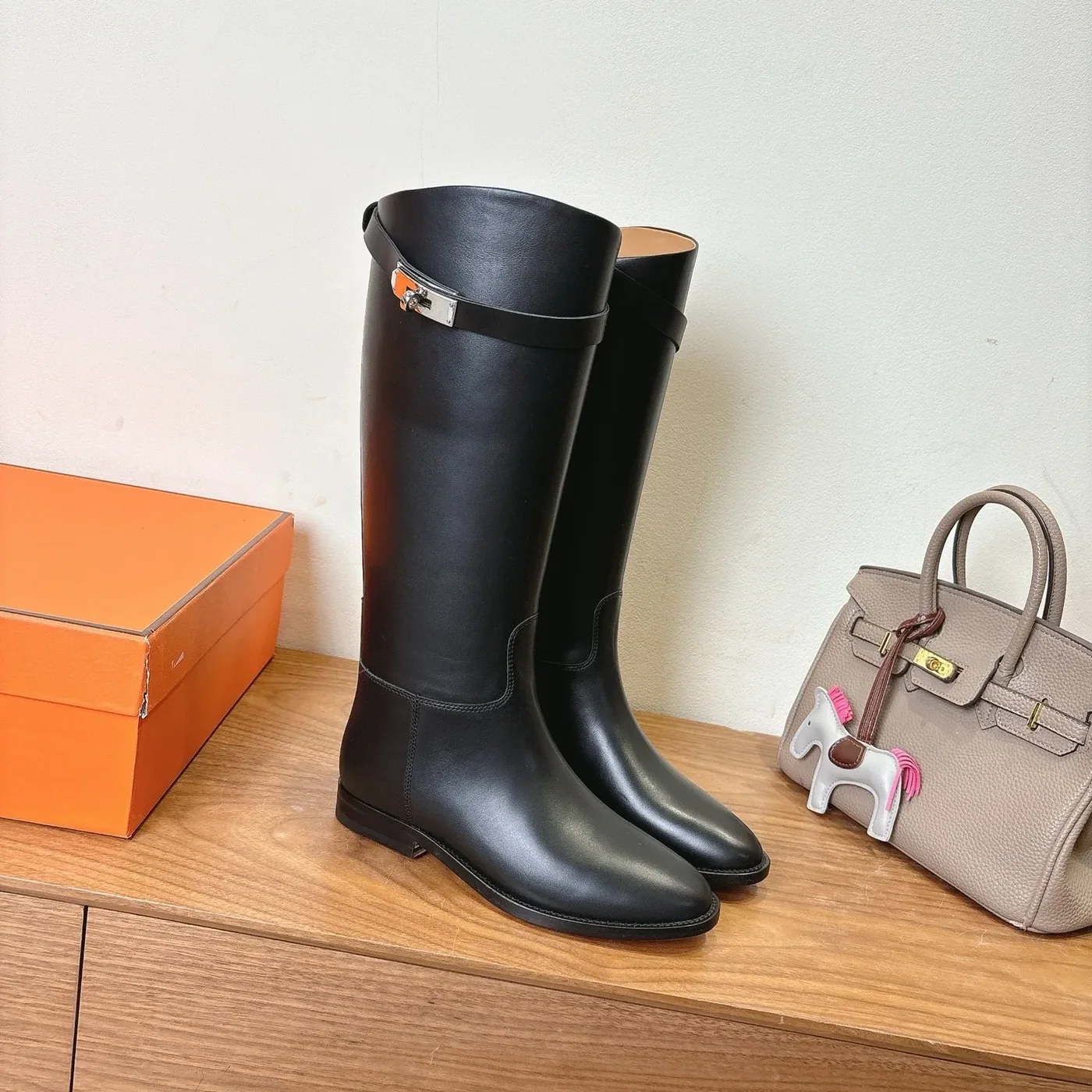 Hermes Jumping Boots Black