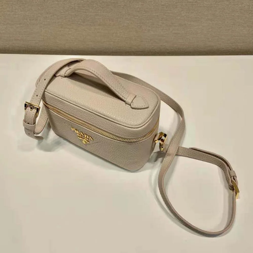 Prada Leather Mini-Bag for Women in Sandy Prada Leather Mini-Bag for Women in Sandy