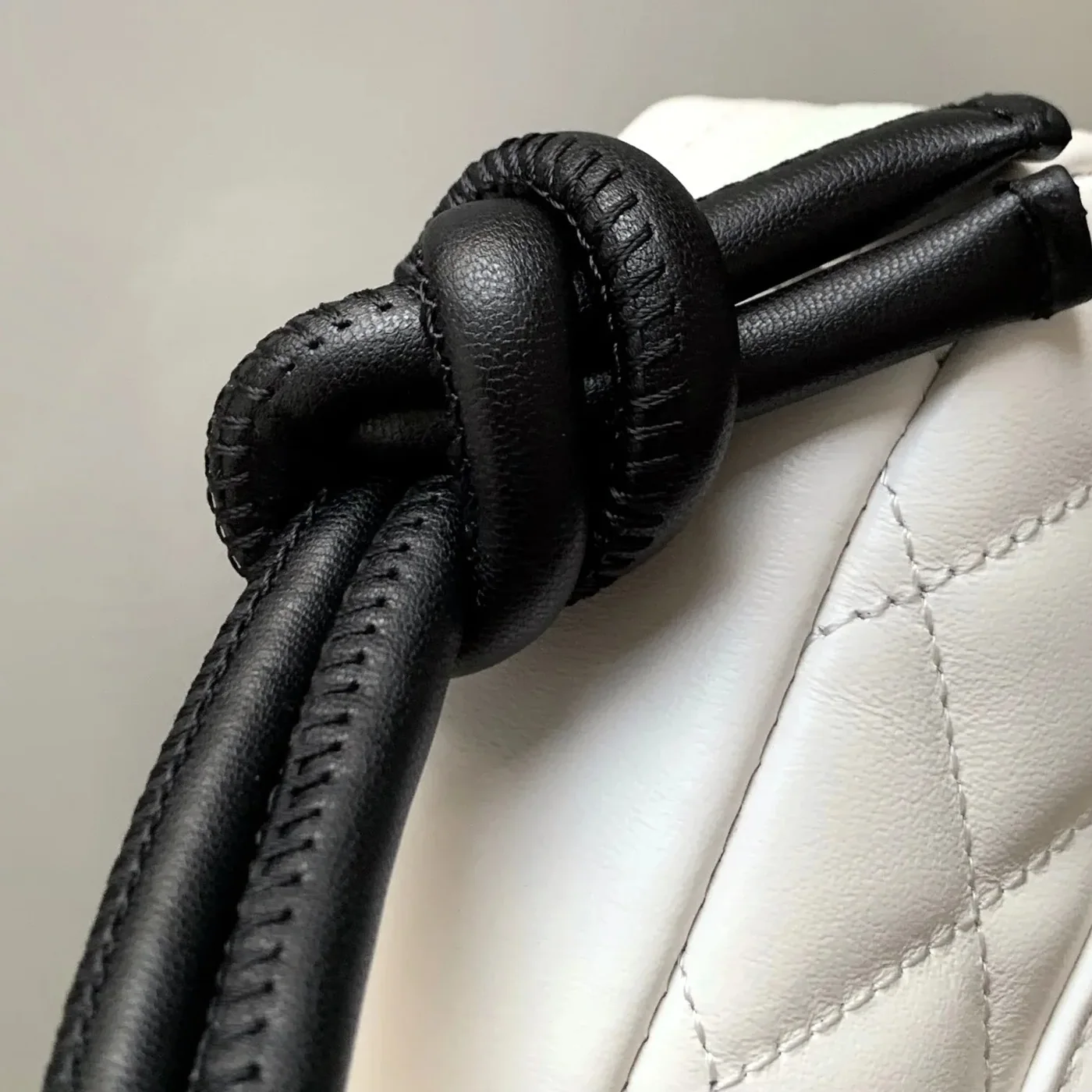 Chanel Cambon Pochette Shoulder Bag in White Silver Hardware Chanel Cambon Pochette Shoulder Bag in White Silver Hardware