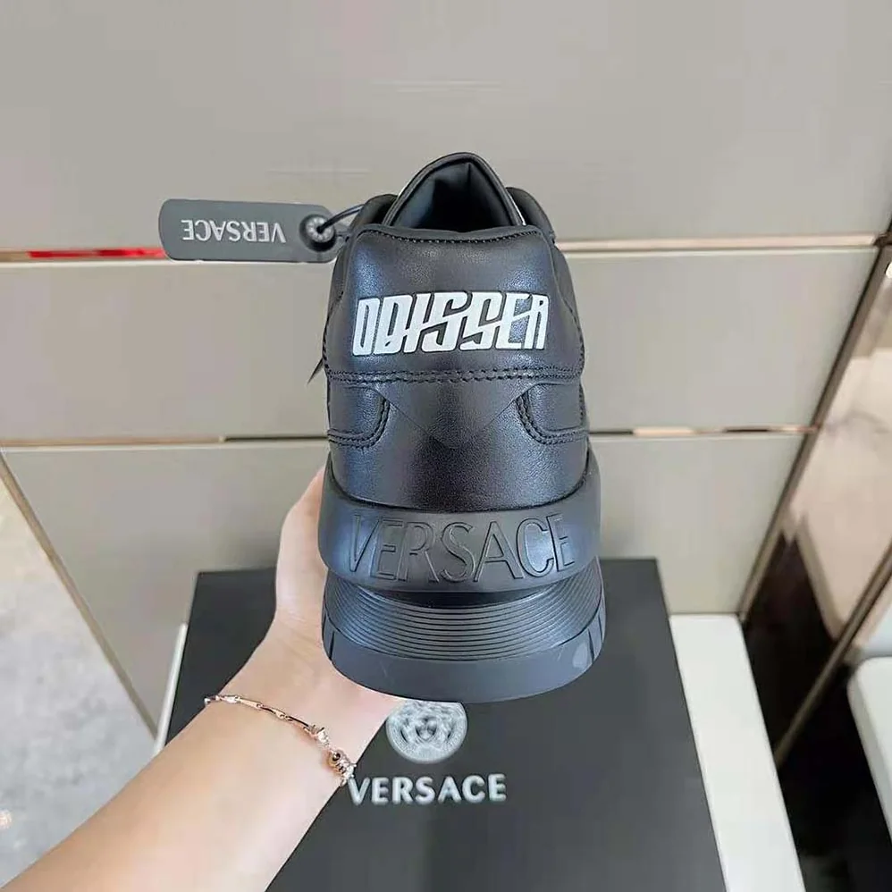 Versace Greca Odissea Sneakers for Men in Black