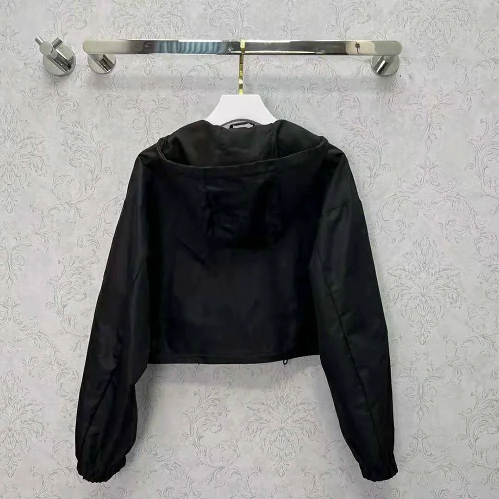 Prada Technical Silk Shirt for Women in Black