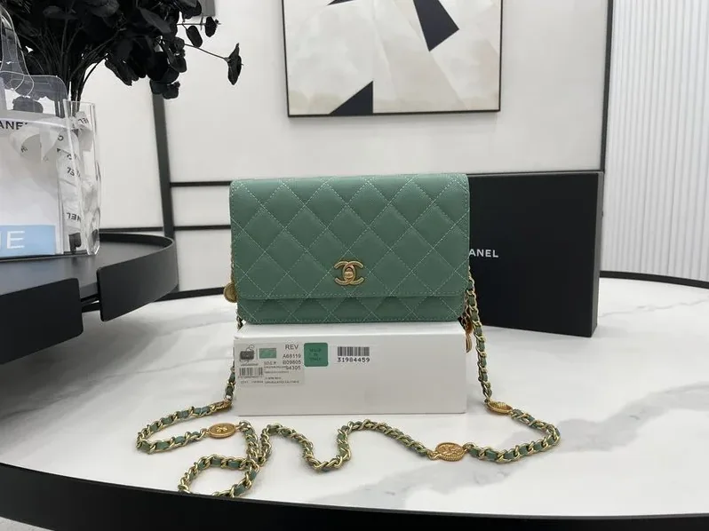 Wallet On Chain Green in Black/White /