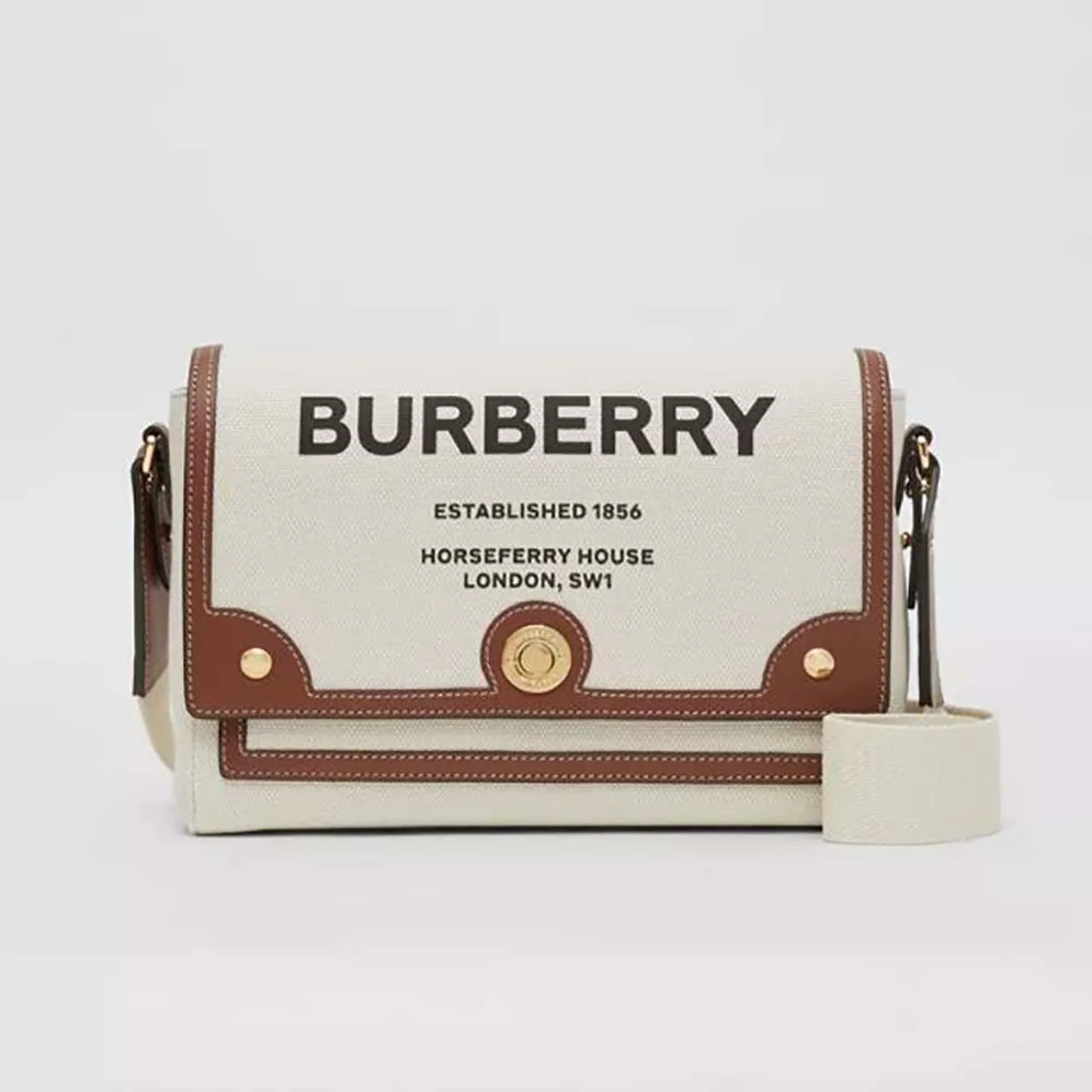 Burberry Horseferry Print Canvas Note Crossbody Bag for Women Burberry Horseferry Print Canvas Note Crossbody Bag for Women
