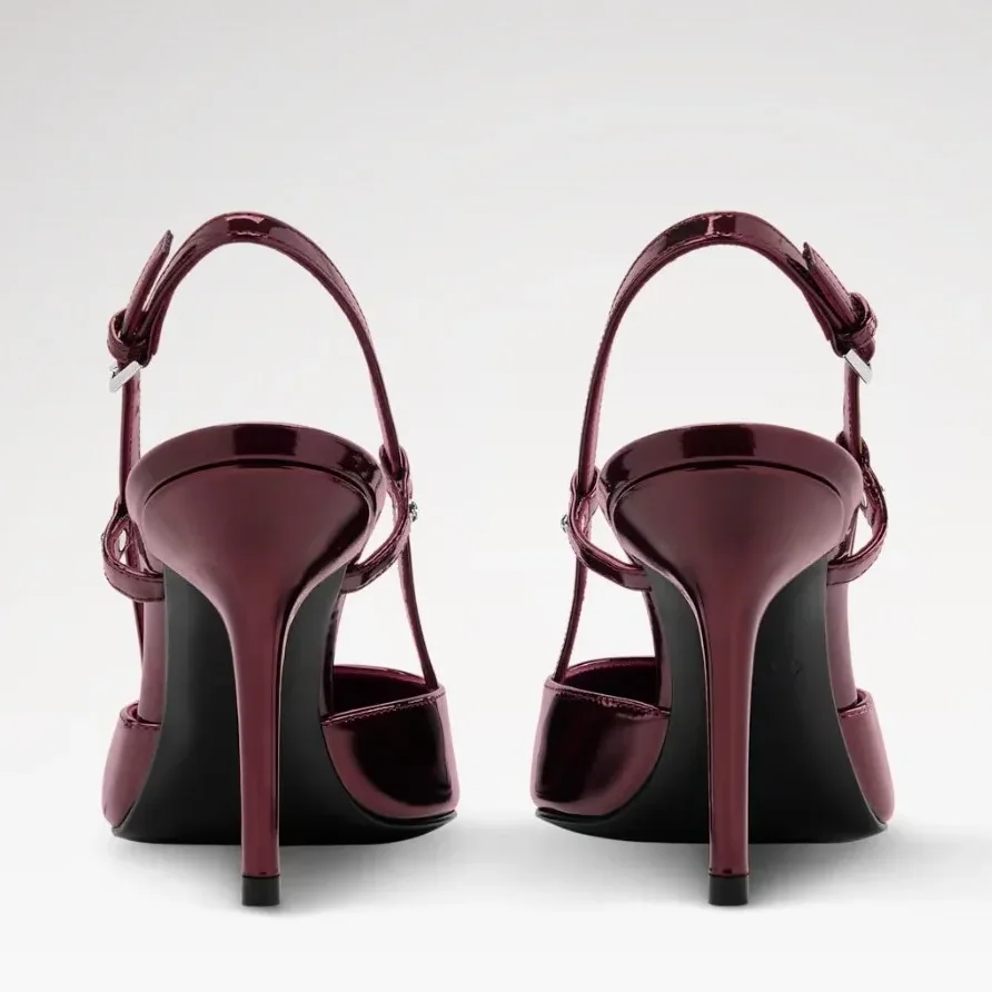 Louis Vuitton City Slingback Pump Bordeaux Red 1AITDP