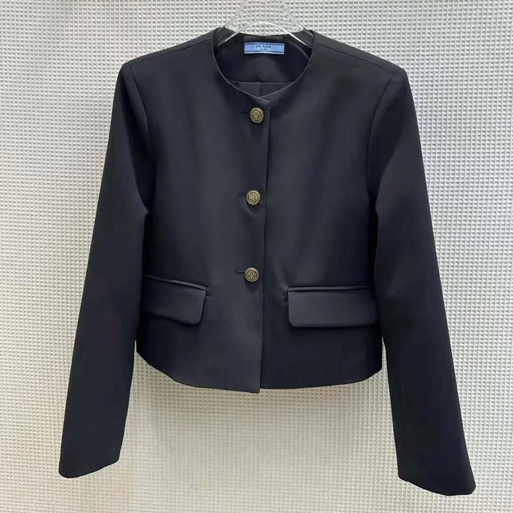 Prada Single for Women in Breasted Tricotine Jacket Prada Single for Women in Breasted Tricotine Jacket