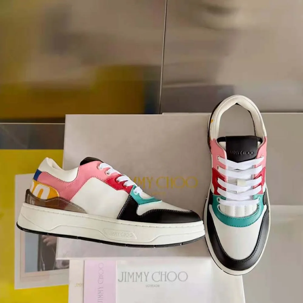 Jimmy Choo Florent for Women in F White Leather Trainers